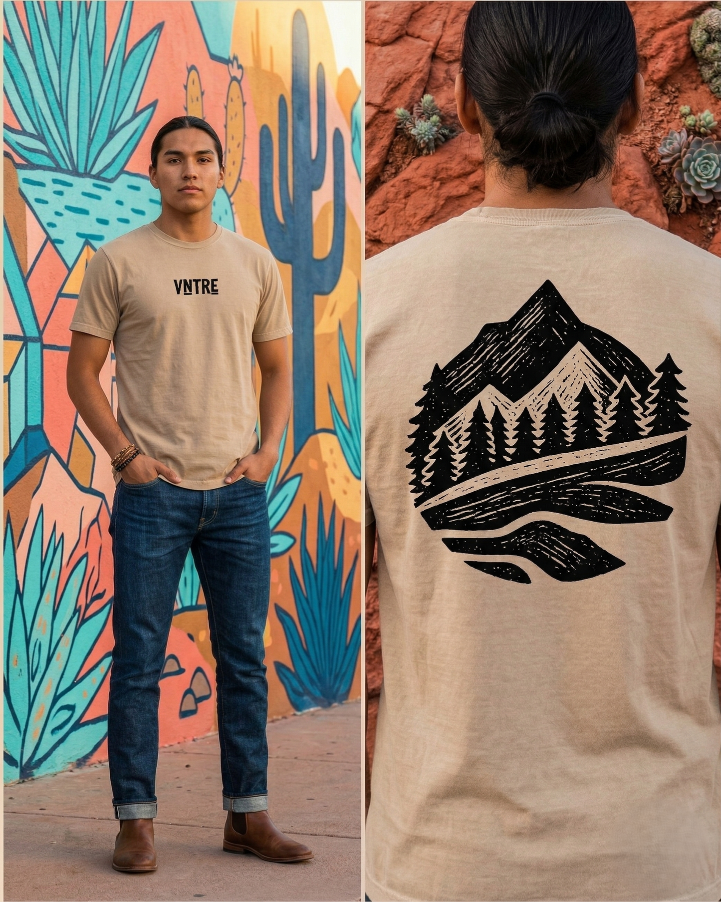 The Sierra Linocut Tee